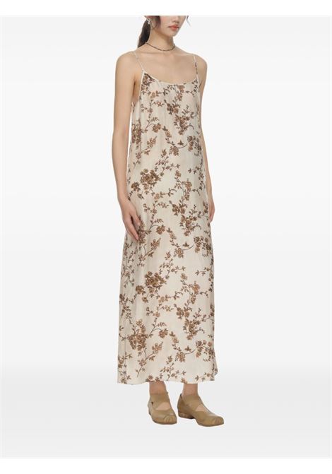 anaya dress woman white and brown UMA WANG | UW5084UW016